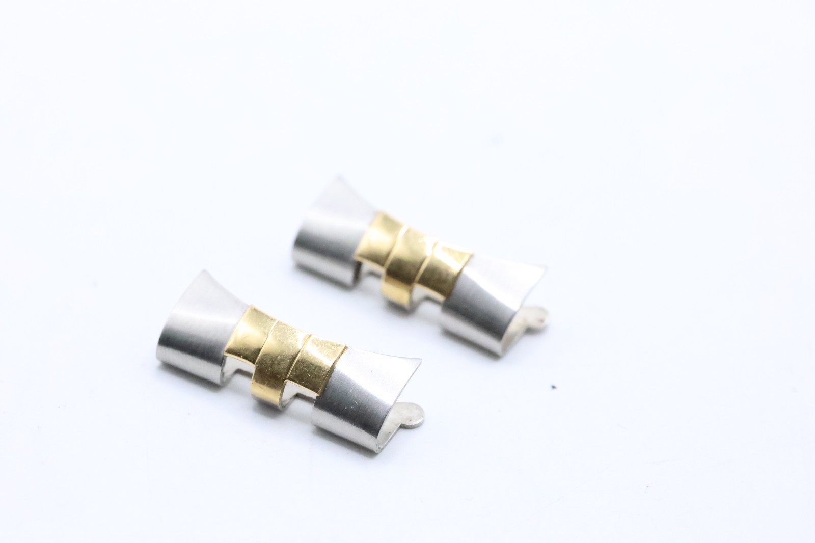 Authentic 455B Rolex 20mm End Links Yellow Gold & Stainless Steel #326