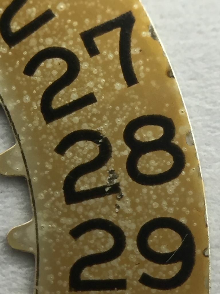 Vintage Rolex Cal 1560/1570/1575 “Hook Nose” Calendar Disk