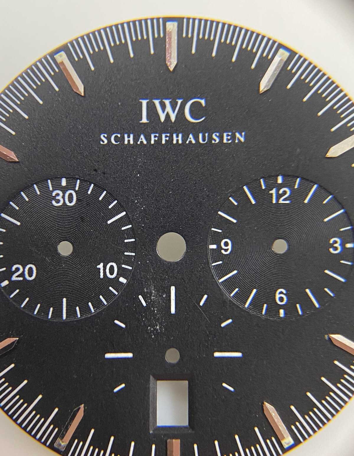 Original IWC GST SCHAFFHAUSEN Chronograph IW372702 Black 27mm Dial