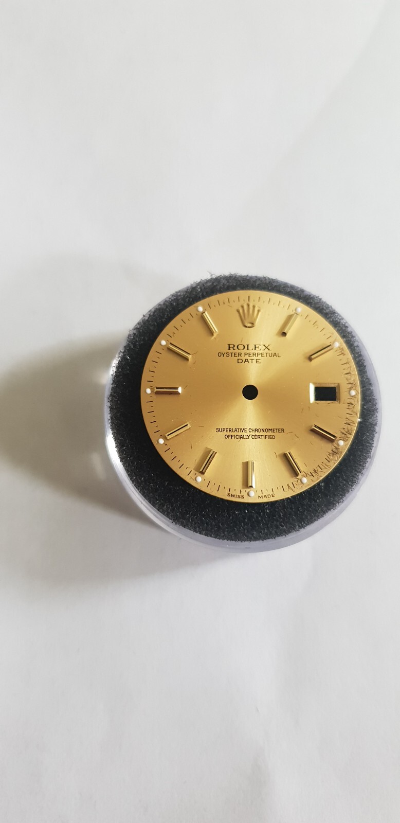 Authentic genuine Rolex yellow Dial for date 34mm quick Set two tone watch