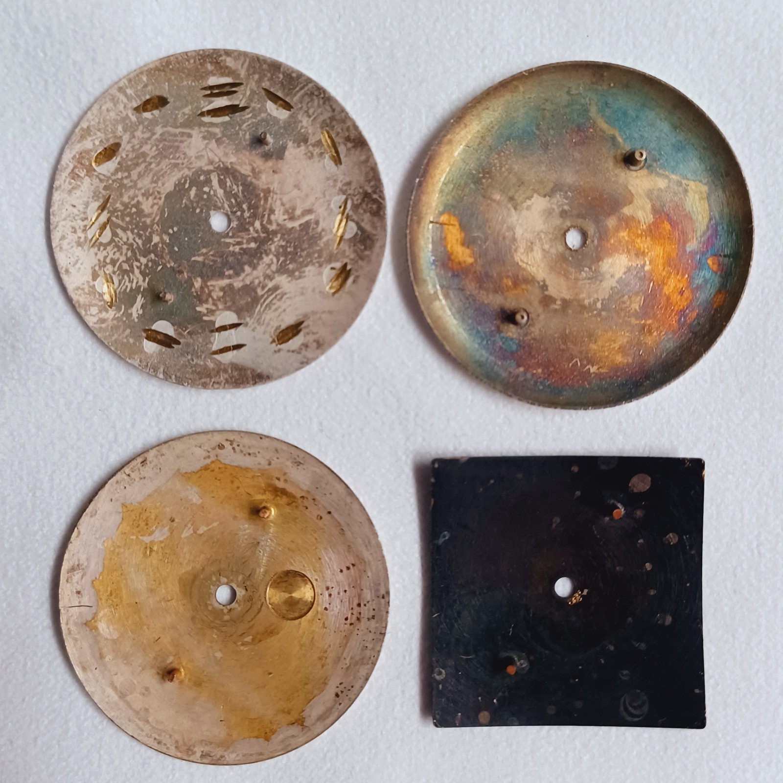 Vintage Elgin Watch Dials Lot- Shockmaster / Selfwinding, 1950’s – 60’s