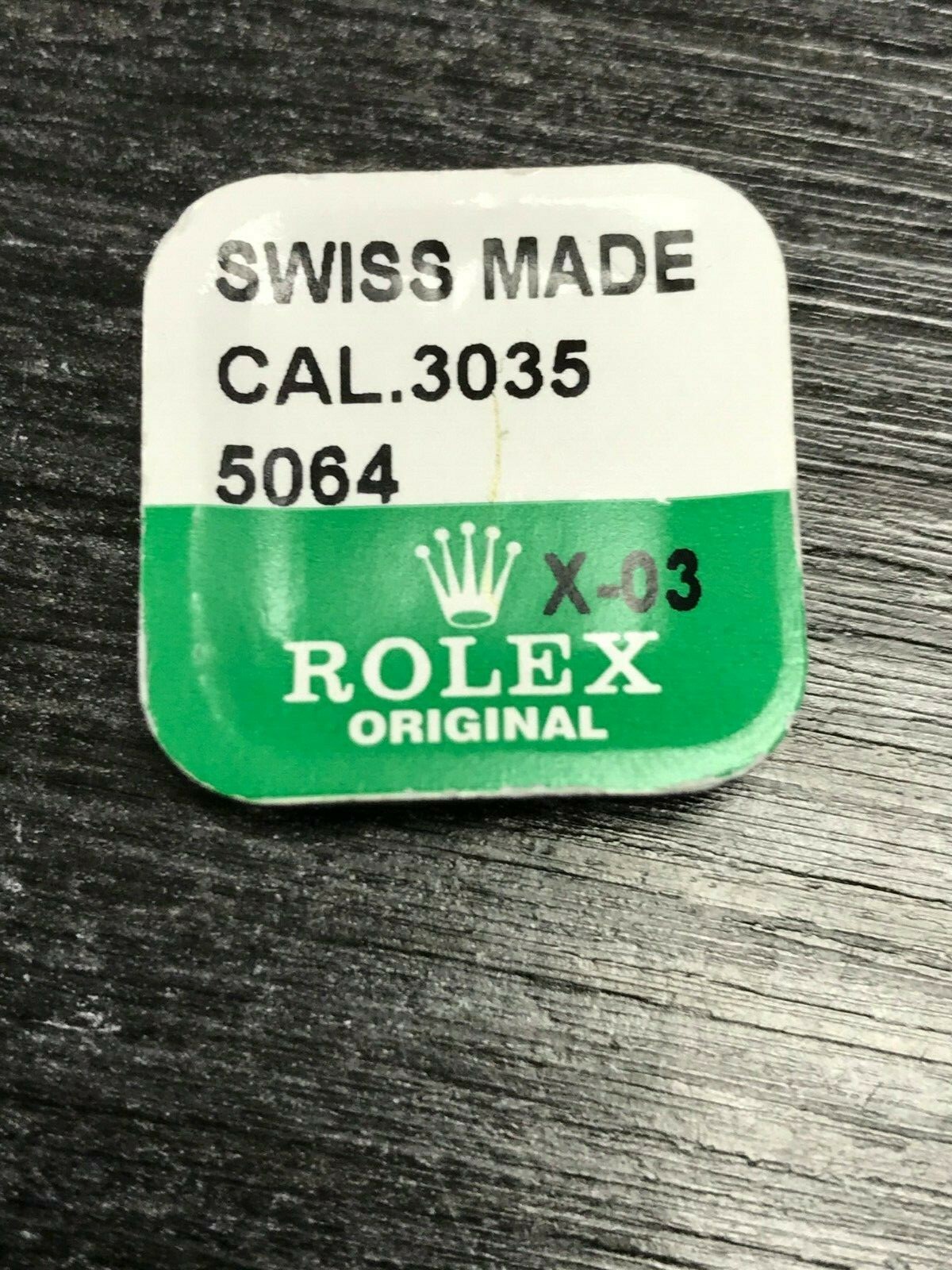 Genuine Rolex Cali. 3035 Part 5064 Axle For Oscillating Weight – NOS – Sealed