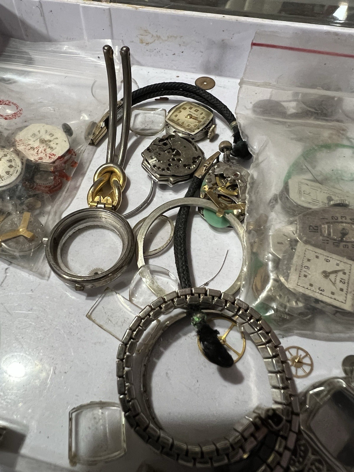 Vintage Ladies Watch Movements Parts Lot Bulova Elgin Hamilton Gruen Repair