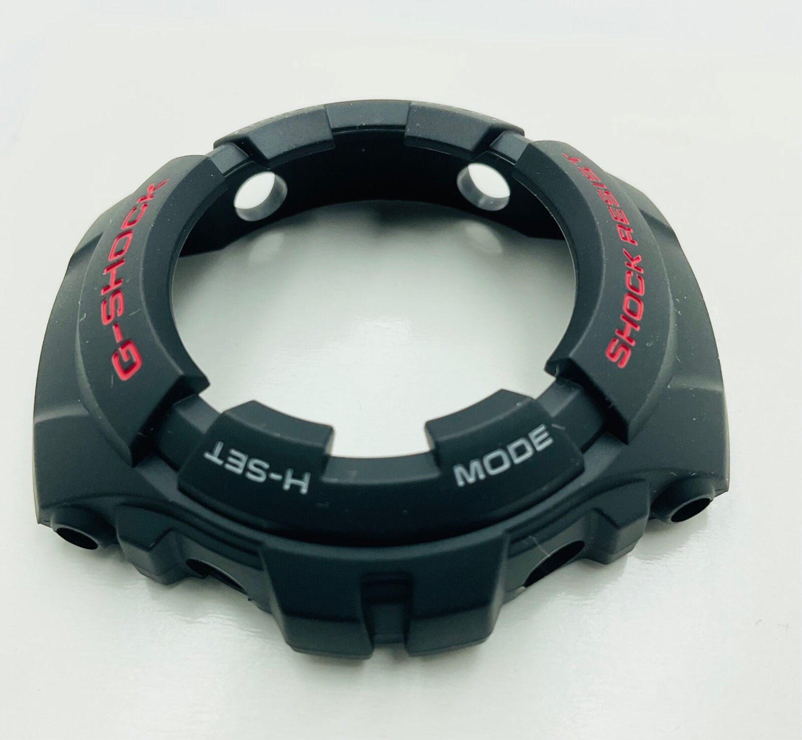 Genuine Casio Bezel G-SHOCK G-100 G-101 G100-1BV G101-1AV Red Grey Font on Black