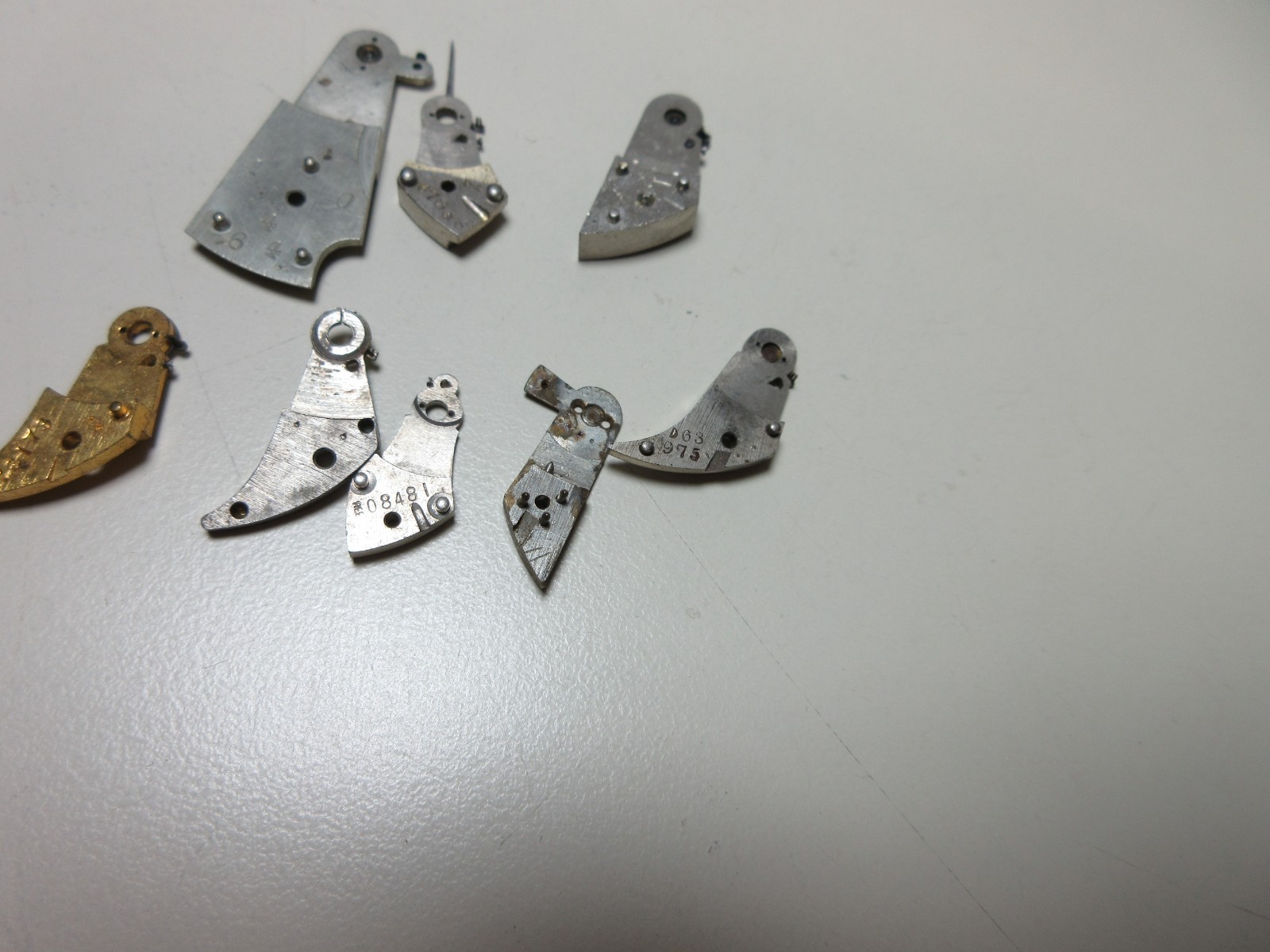 VTG LOT OF POCKET WATCH BALANCE COCKS BRIDGE WATCHMAKER REPLACEMENT PARTS #11