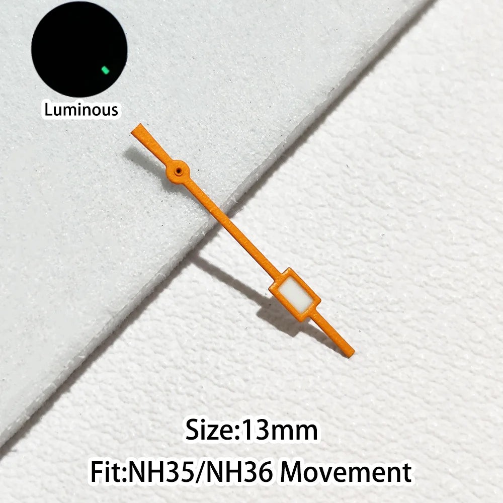Personalized Second Hand Green/Blue Green Luminous Watch Hands Fit NH35 NH36