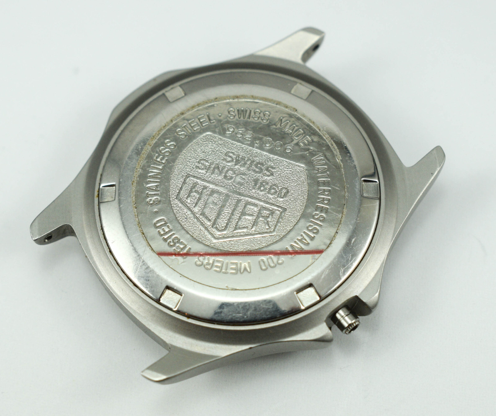 Tag Heuer 2000 962.006 Quartz Mens Satin Case with Back Tube and Crystal 37MM