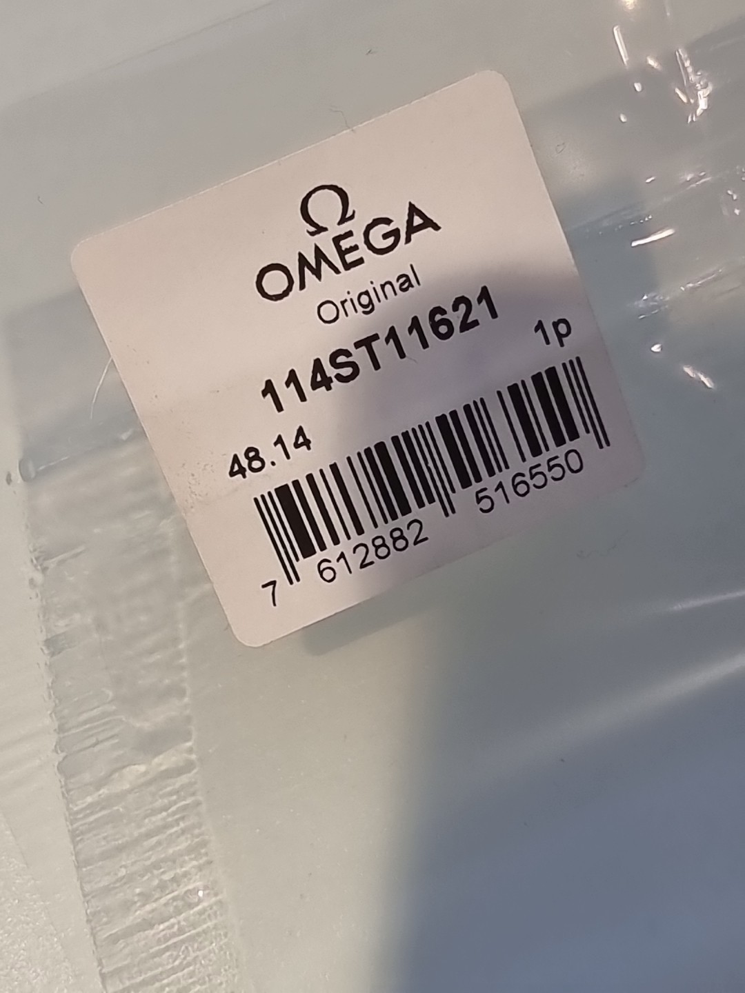 Omega LINK Stainless Steel and 2 pins 114ST11621. NEW ORIGINAL SEALED