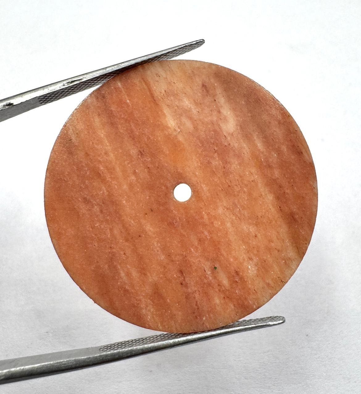 Red Jasper Watch Dial: 31.5mm One Sided Polished Gemstone Round Disk gmc1018w