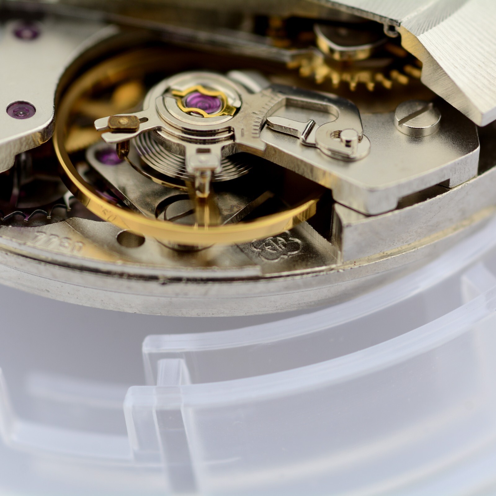 Swiss ETA VALJOUX 7750 25 Jewels Automatic Movement. White , English Day Date