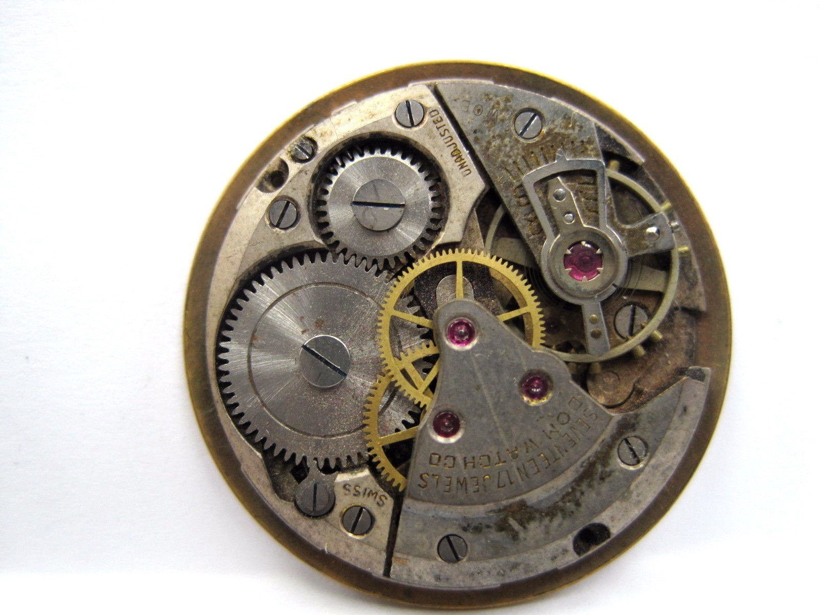Antique Gents Dom Watch Co., Movement 26 mm, 17 jewels.