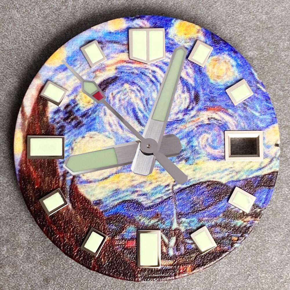 Starry Sky Watch Dial Blue Dial for NH35 NH36 NH38 NH70 NH71 NH72 Full Luminous