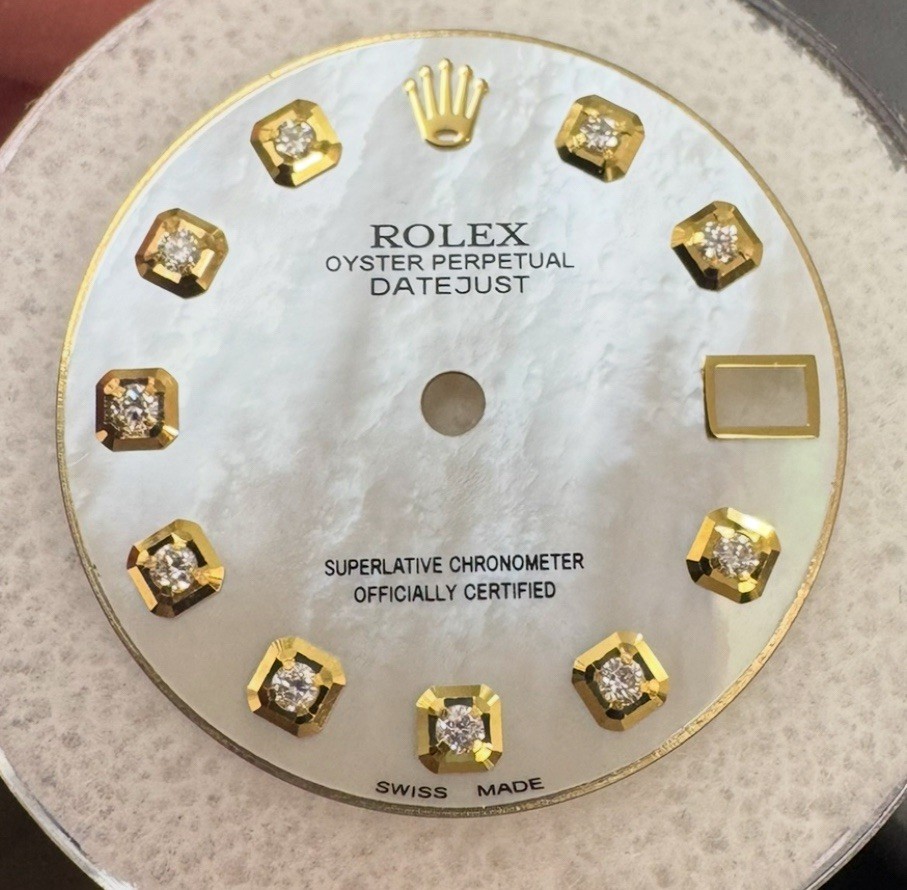 Rolex MidSize Datejust/President Custom MOP Diamond Dial For 68273 68278 178273