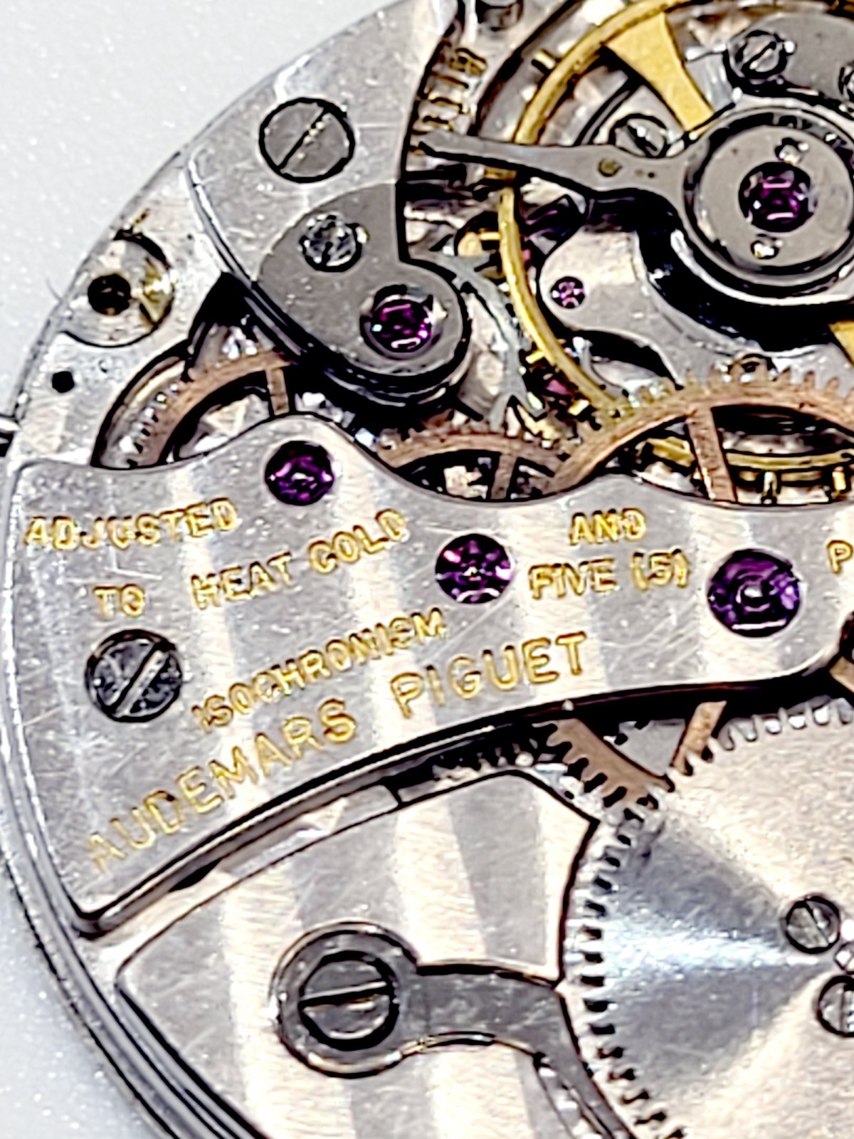 Genuine Audemars Piguet Cal 2001 Movement 18K Gold Witht Crown Hands For Parts