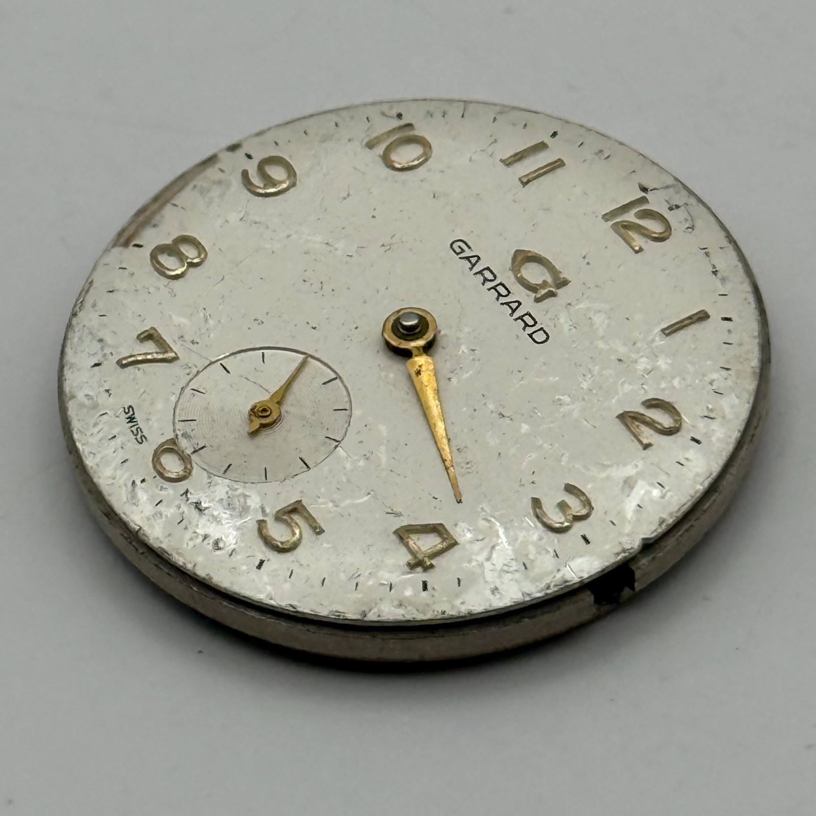 ETA 1120 Watch Movement Garrard Swiss 17 Jewels Sub Seconds Parts Repair 29.1mm