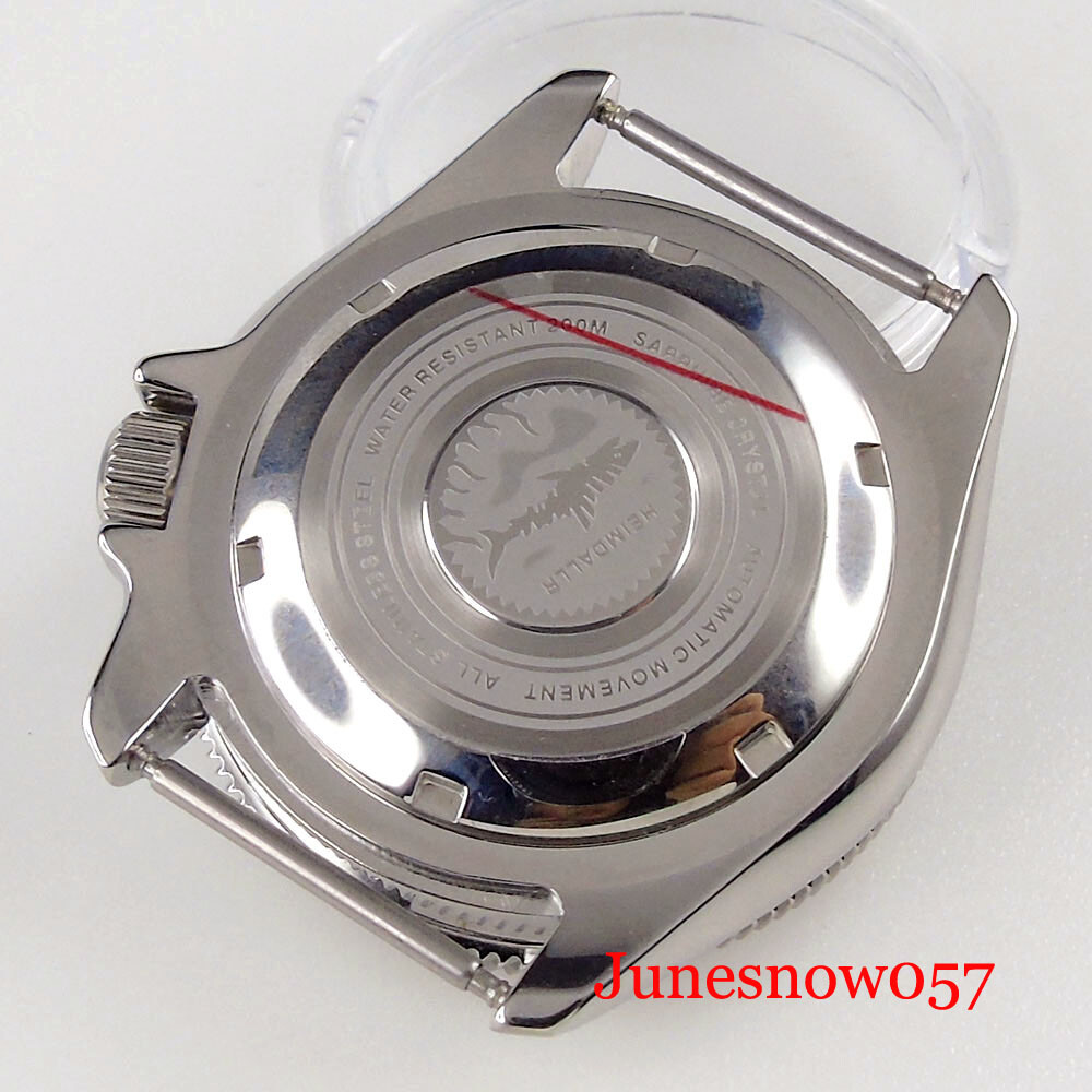 Diving 200M Waterproof Steel 41mm Automatic Watch Case fit NH35A NH36A Sapphire
