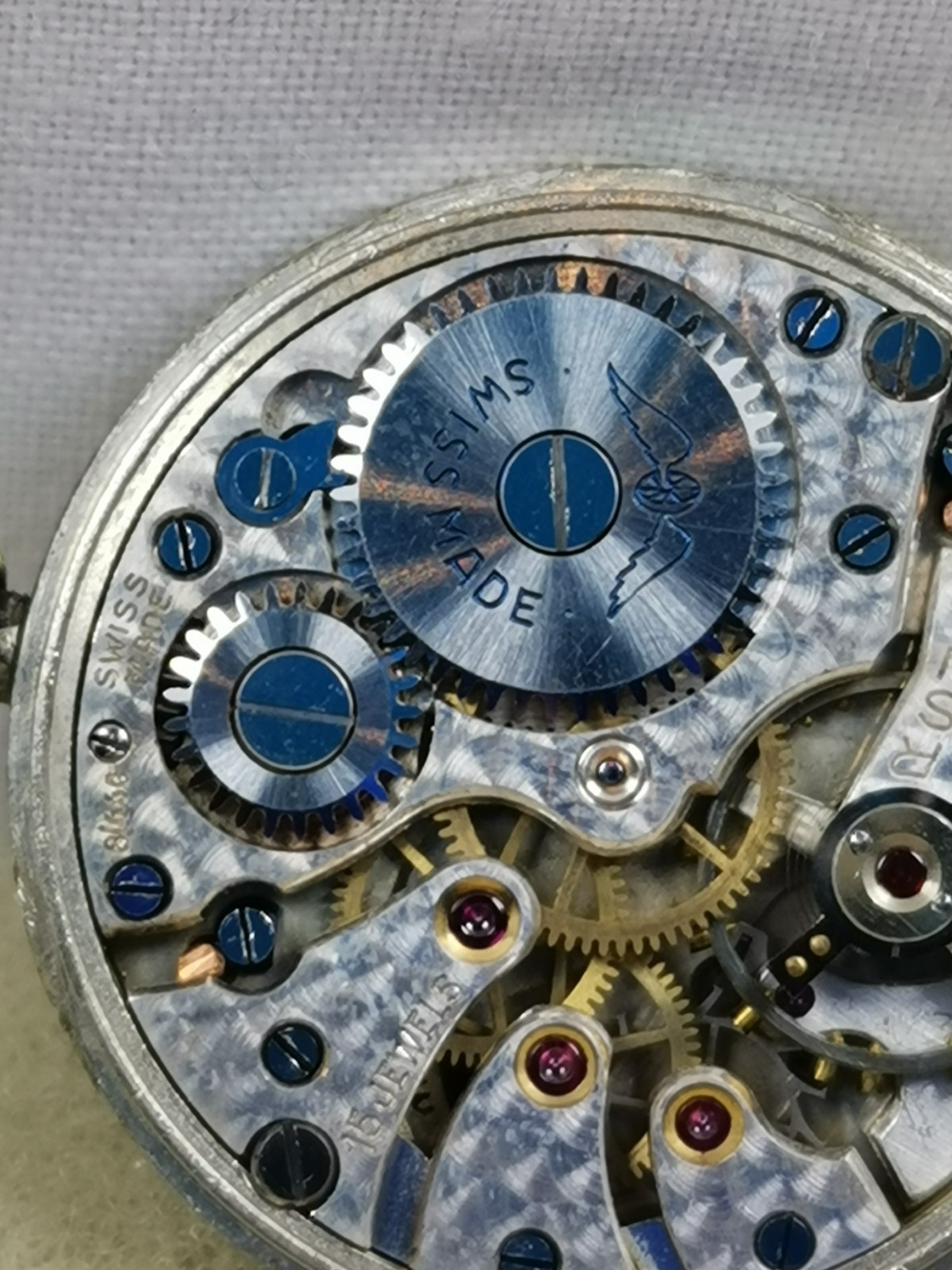 Rotary Federal 15J. Cal. 8/440 Swiss Gents Movement Parts/ Repair!