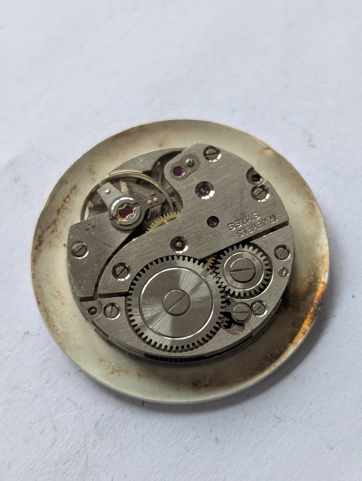 Vintage Arogno 152 Mechanical Watch Movement (Runs/Untested)