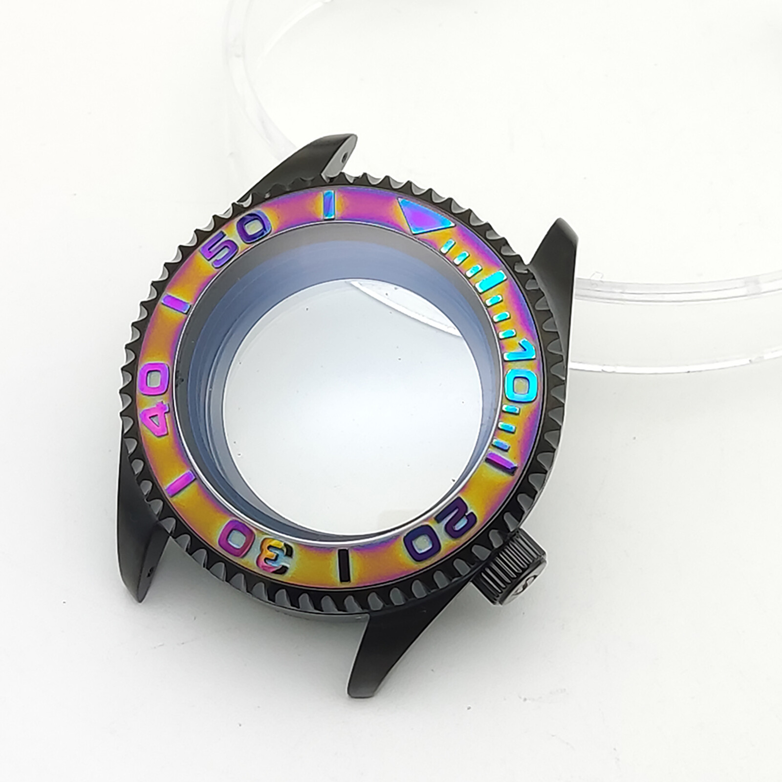 42MM Watch Case Modified SK007 Sapphire Glass Steel Case for NH35/NH36 movement