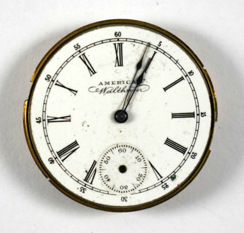 Vintage Waltham Grade 64 0s 11J Hunting Pocket Watch Movement lot.wf