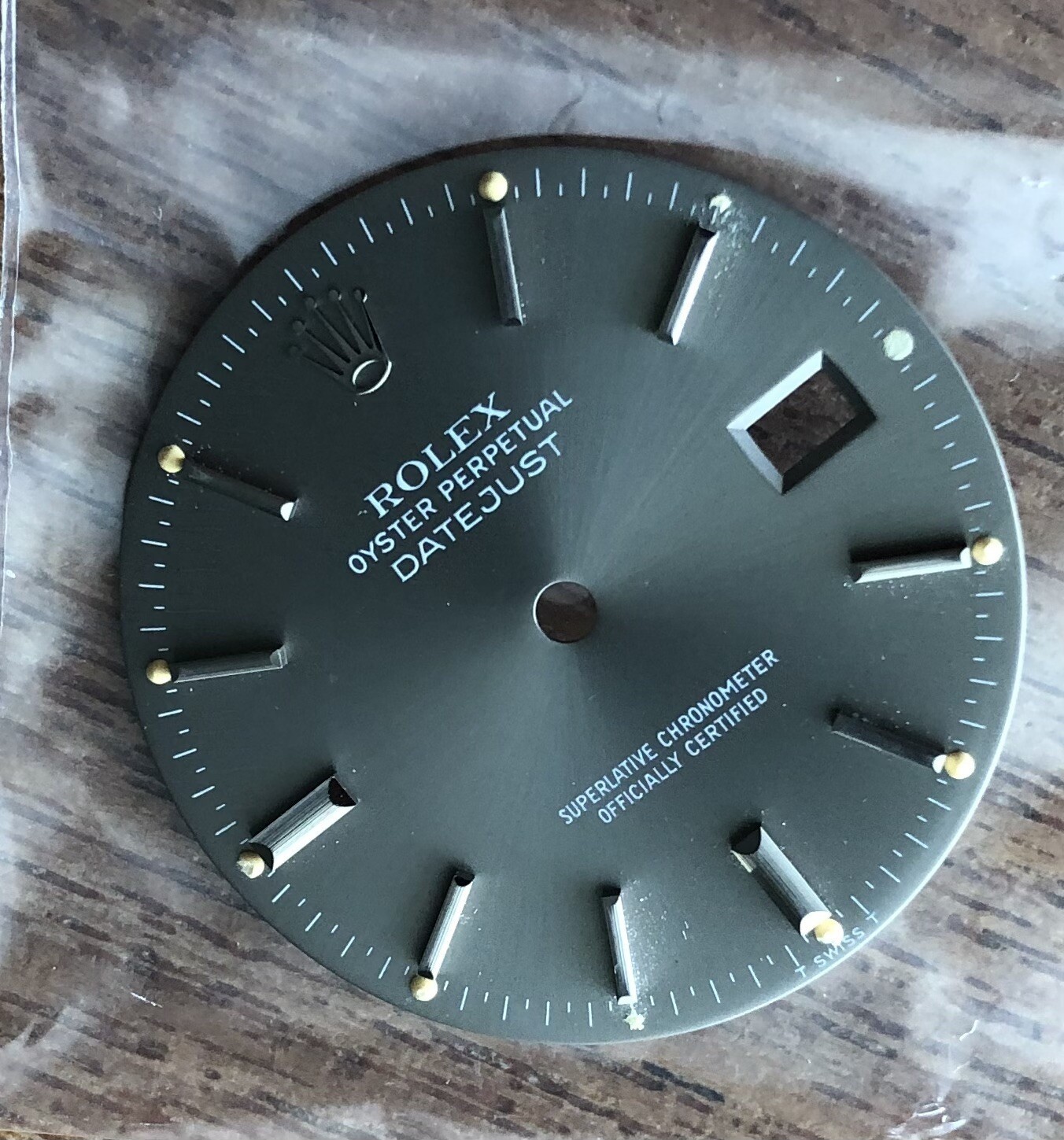 SUPERB RARE GHOST GREY TRITIUM DIAL FOR DATEJUST 16000 16200 16220 16014 16234