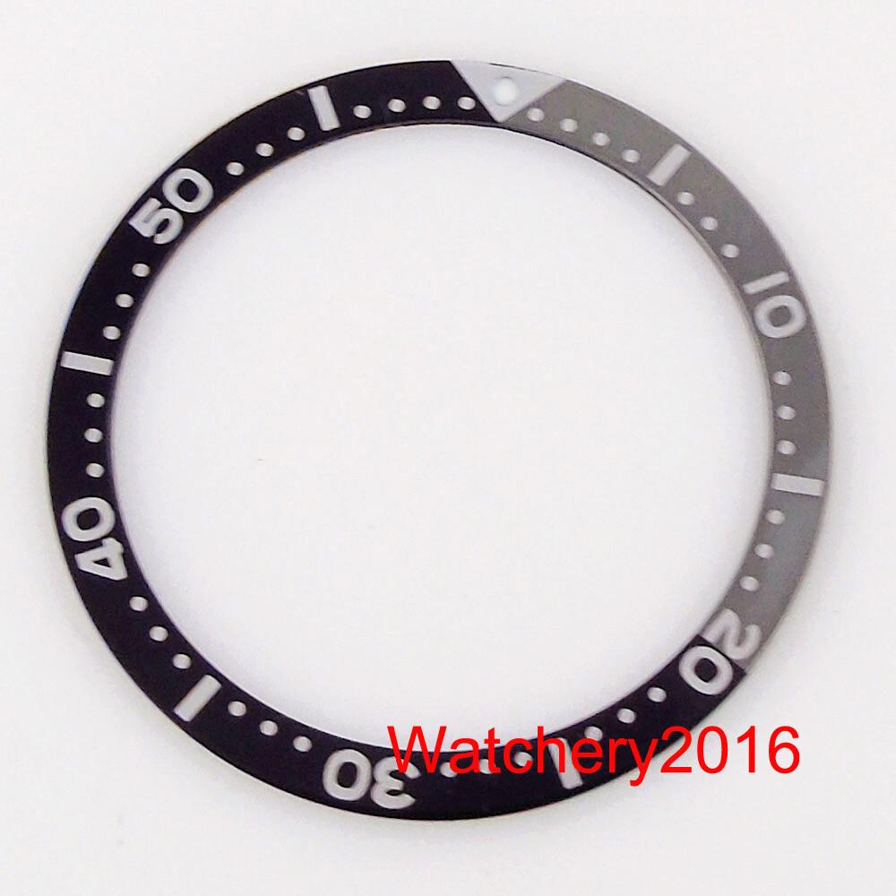 Multicolor Red Sliver Flat Alloy Aluminum Watch Bezel insert fit SKX007 SKX009