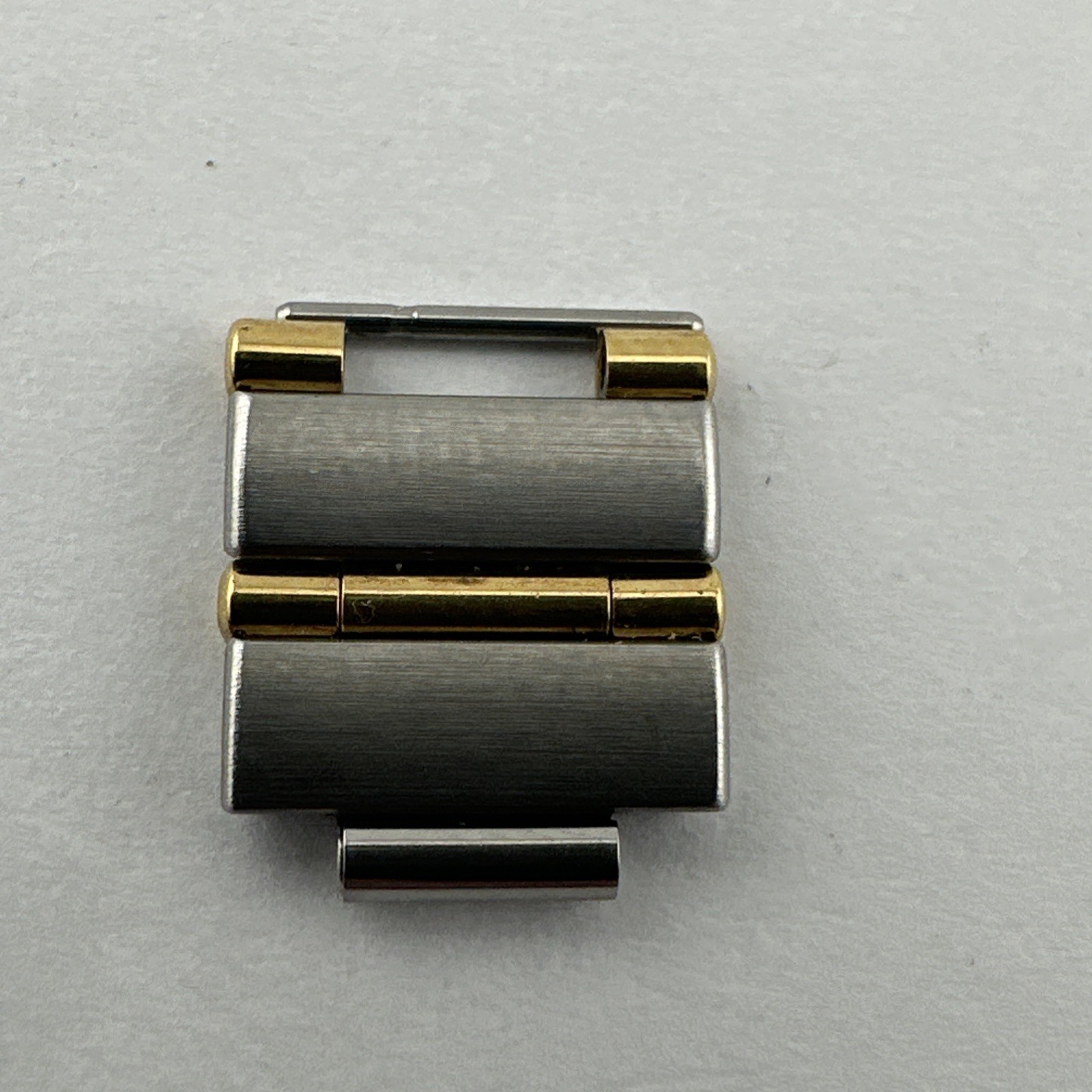 Omega Constellation Stainless Steel & Gold 12mm Bracelet Link – Lot Of 2 Links