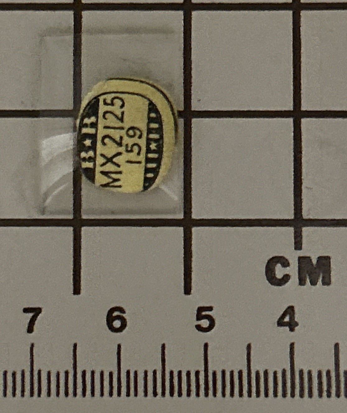 BB Glass Watchmaker Rectangle Watch Crystal Part #MX2125 #159 NOS