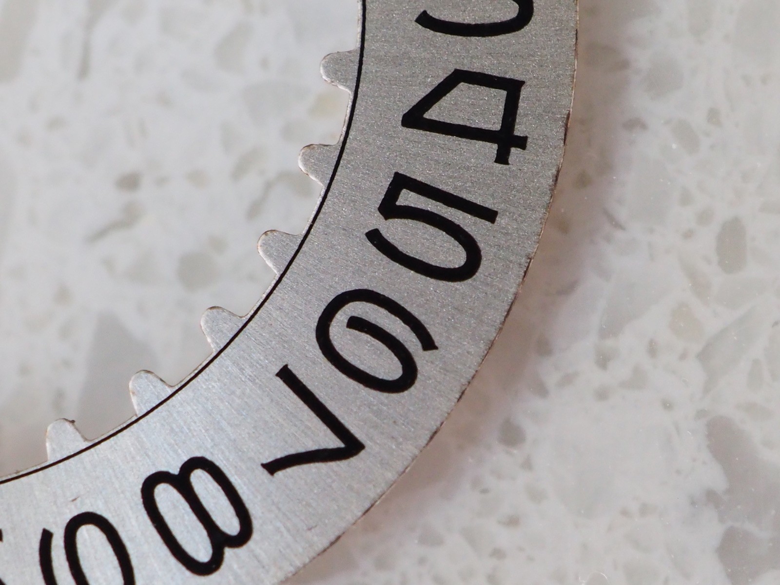 Genuine Rolex Silver Date Disc/Wheel Open 6/9 Flat 3 fits Submariner 1680 c.1575