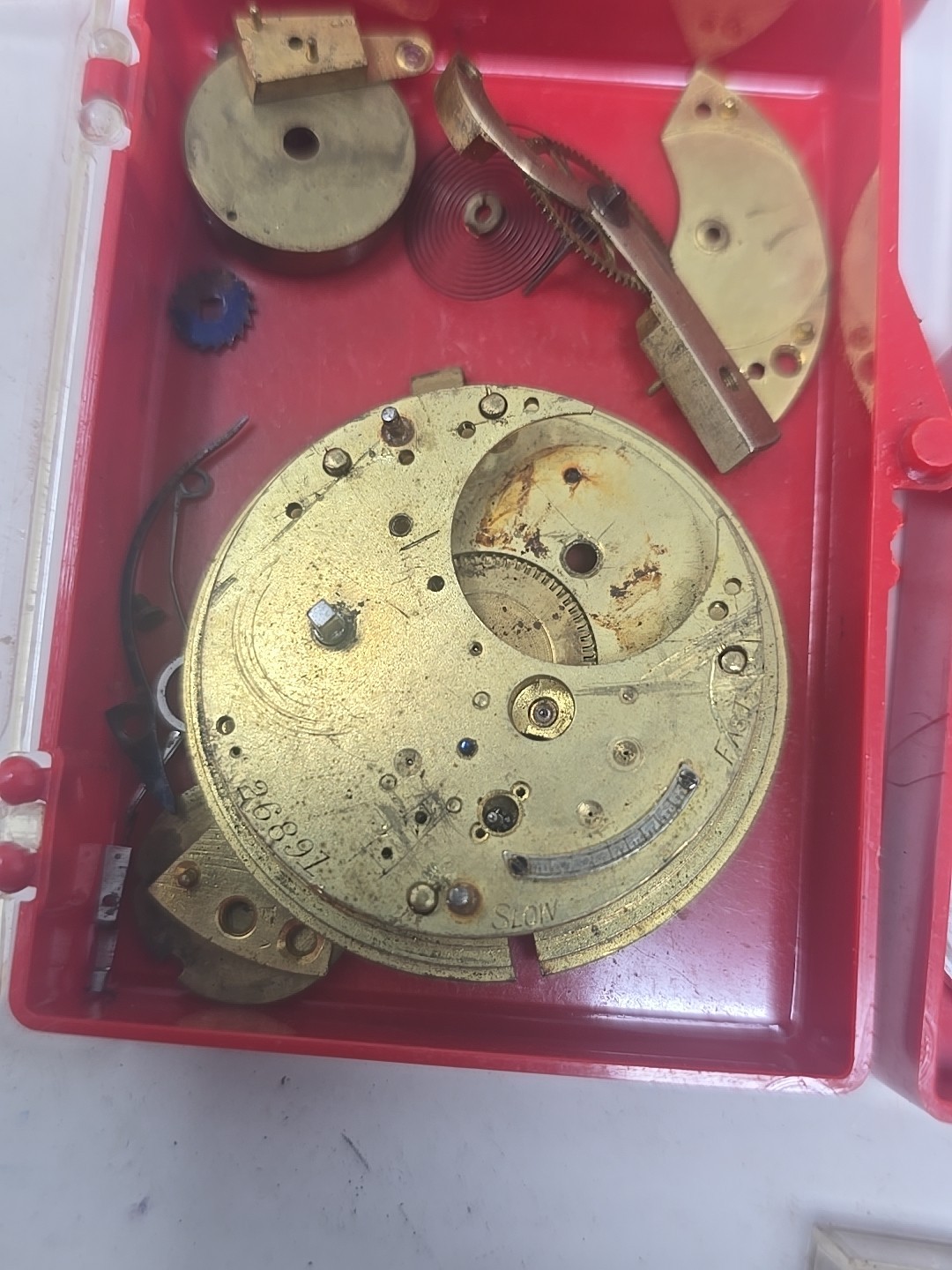 Antique Pocketwatch Watch Parts and REPAIR Lot London SteamPunk Crafts NO RETURN