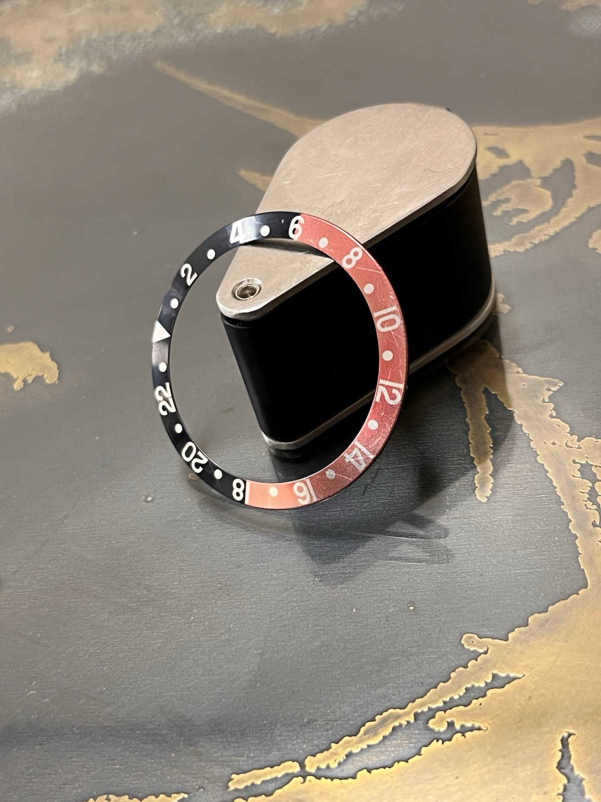 Orig Rolex GMT II Coke Insert Red Black SERIF Faded 16760 16700 16710