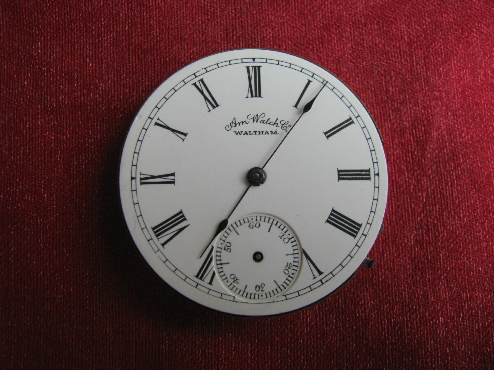 1887 American Watch Co Waltham 6s 11j Pocket Watch Movement, Parts/Repair