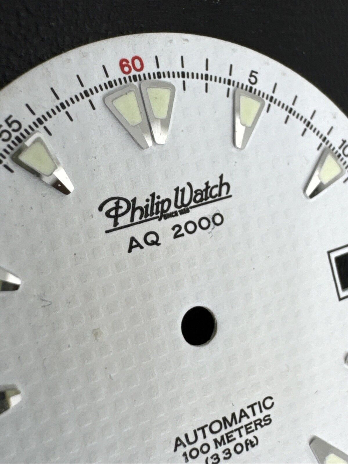 Philip Watch AQ2000 White Dial N.O.S. Swiss Made Automatic 29Mm Data H3