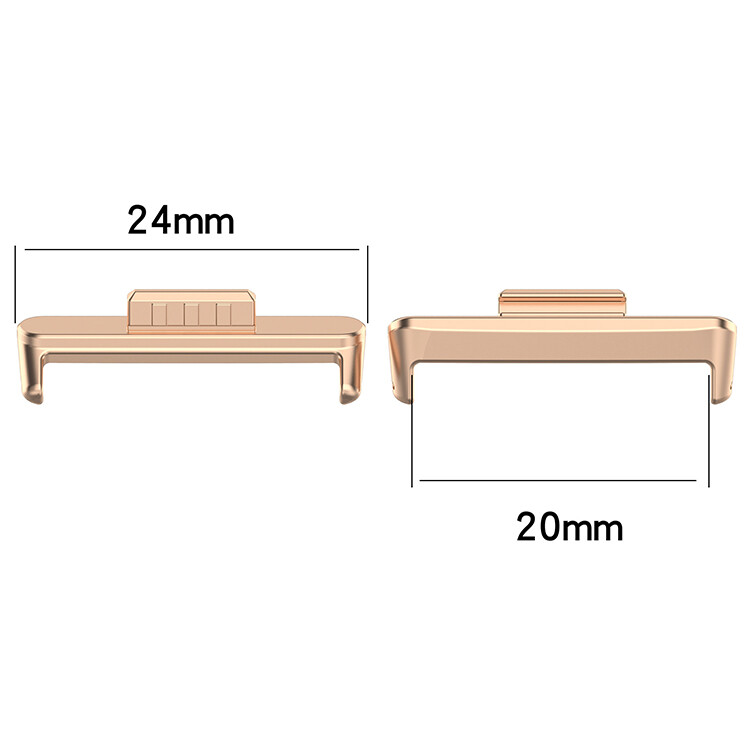 2pcs 20MM Watch Strap Connector Zinc Alloy Head Grain Kit for Huawei Watch Fit 3