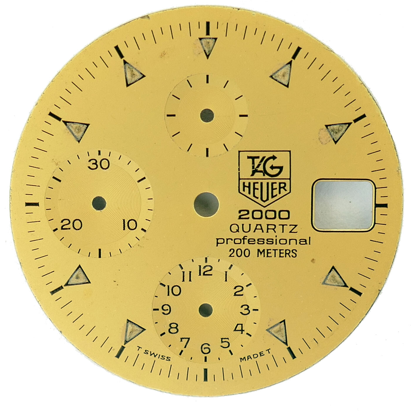 TAG HEUER 2000 QUARTZ PROFESSIONAL 200 METERS GOLD DIAL