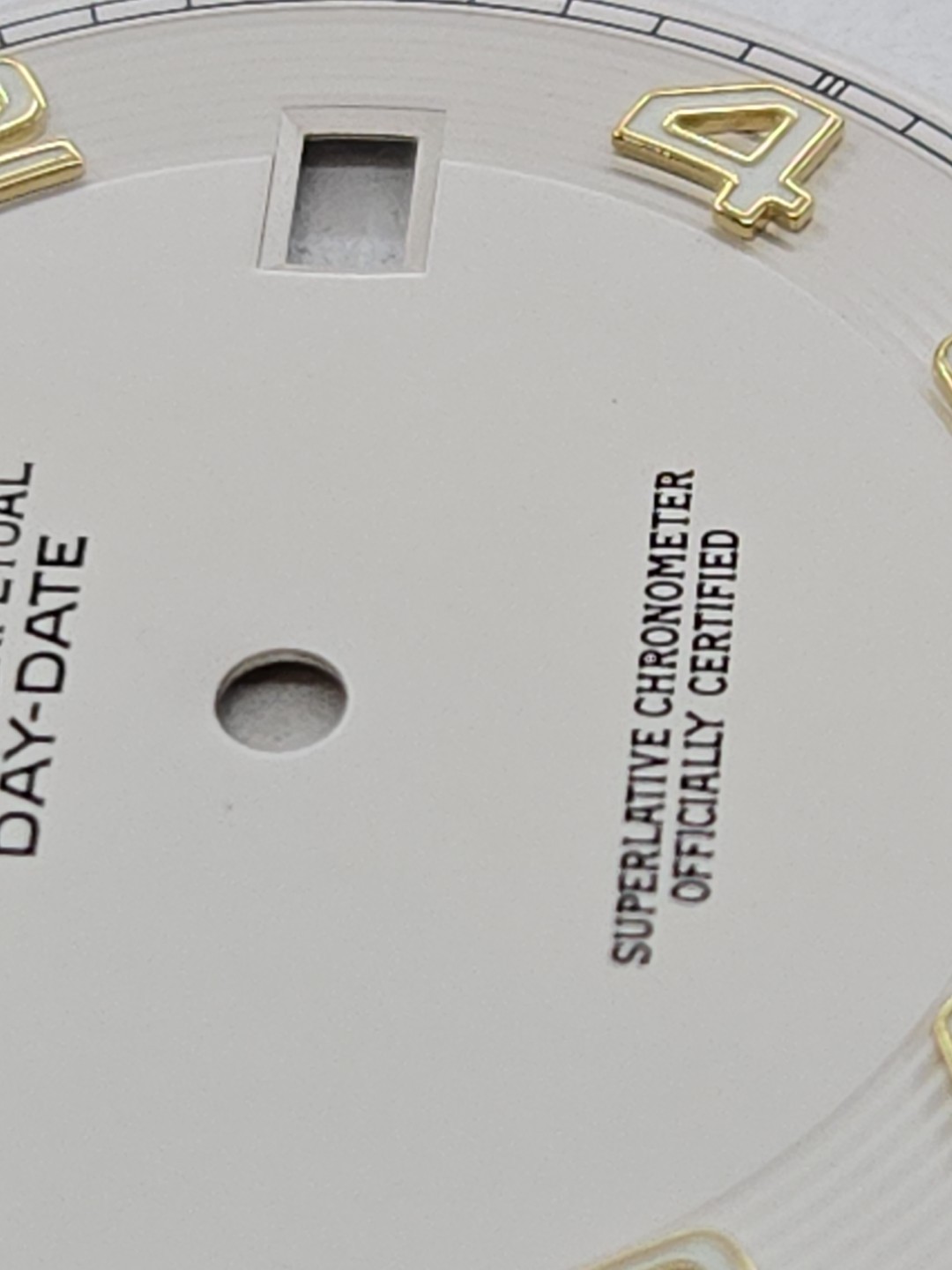 Rolex Dial,218238 President Day-Date Concentric,Ivory,New Old Stock Open Package