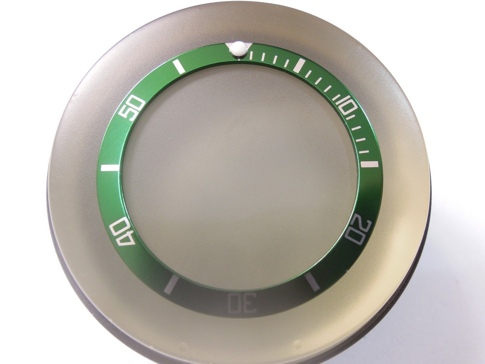 NEW GREEN SUB STYLE FLAT BEZEL INSERT 38MM LARGE DIVERS SKX007/7002-7001/6309