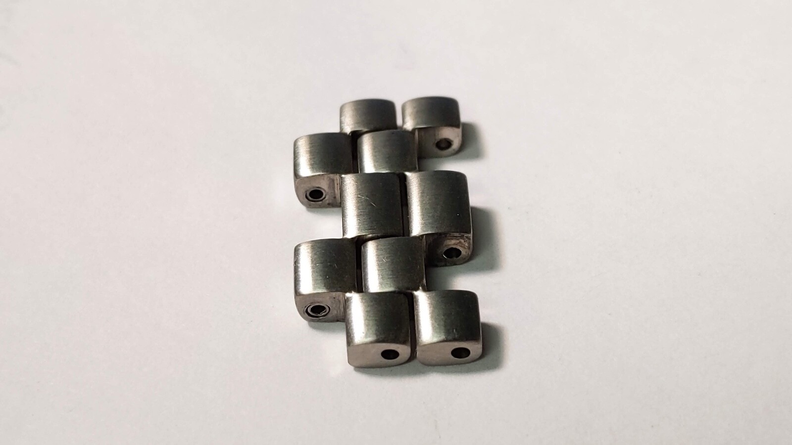 Omega LINKS S/S x 2pcs (attached), 20.5mm x 13.3mm pre-owned