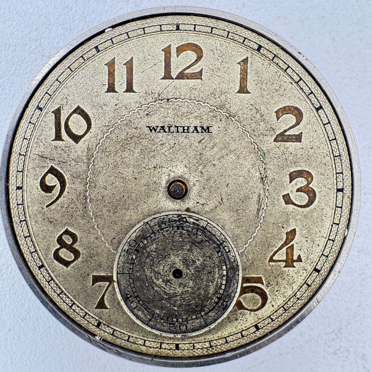 Vintage 12s 1928 Waltham 15 Jewel Mechanical Pocket Watch Movement 220 USA