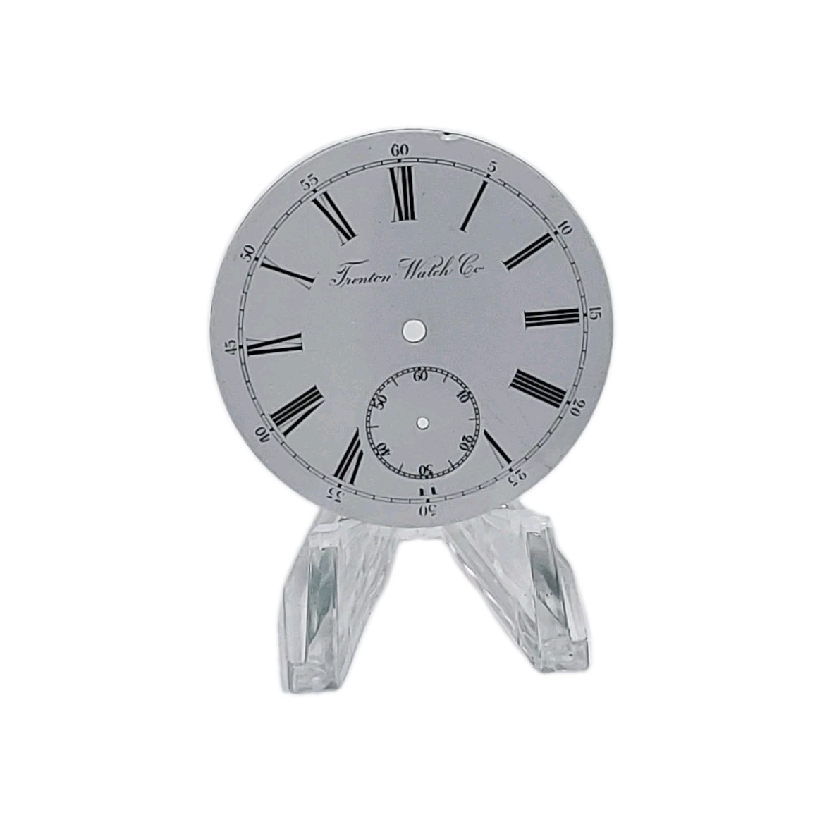 Trenton 38.8mm Sunk Enamel Pocket Watch Dial Only 1135