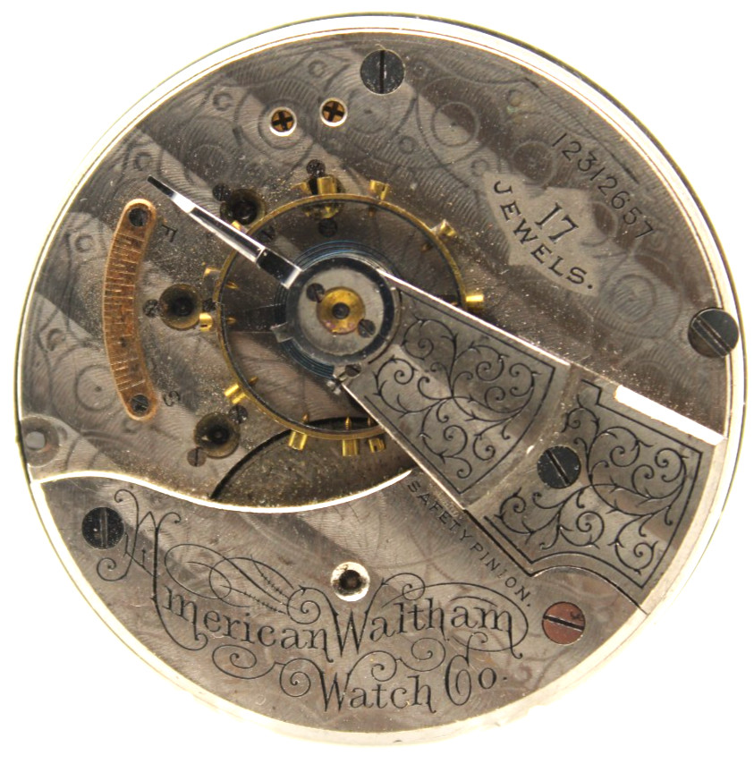 1903 WALTHAM POCKET WATCH MOVEMENT 12312657 GRADE 825 18s 17j (LB3)