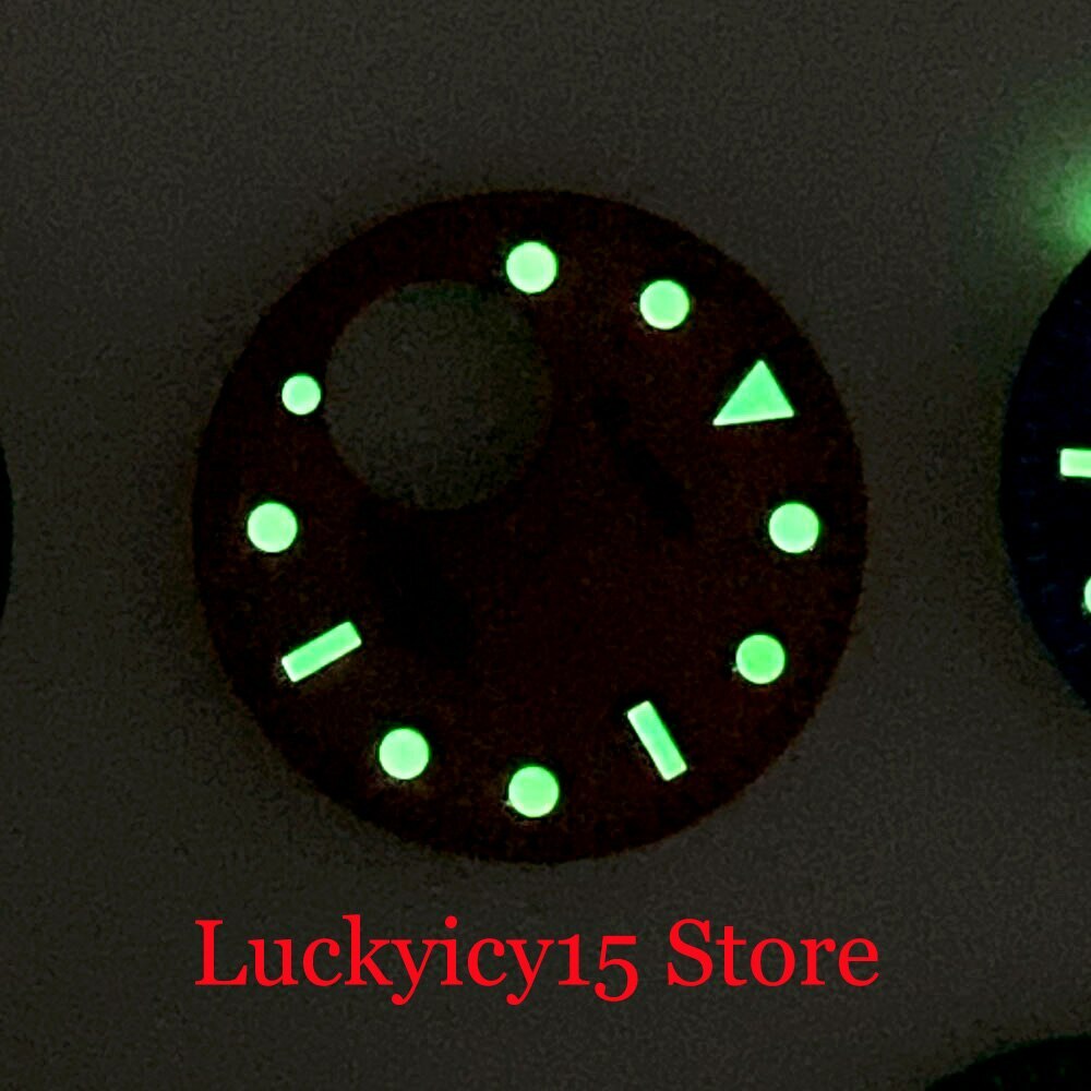 29MM Mens Watch Shell Dial Fit NH38 Movement Automatic Case Blue/Green/Grey Blue