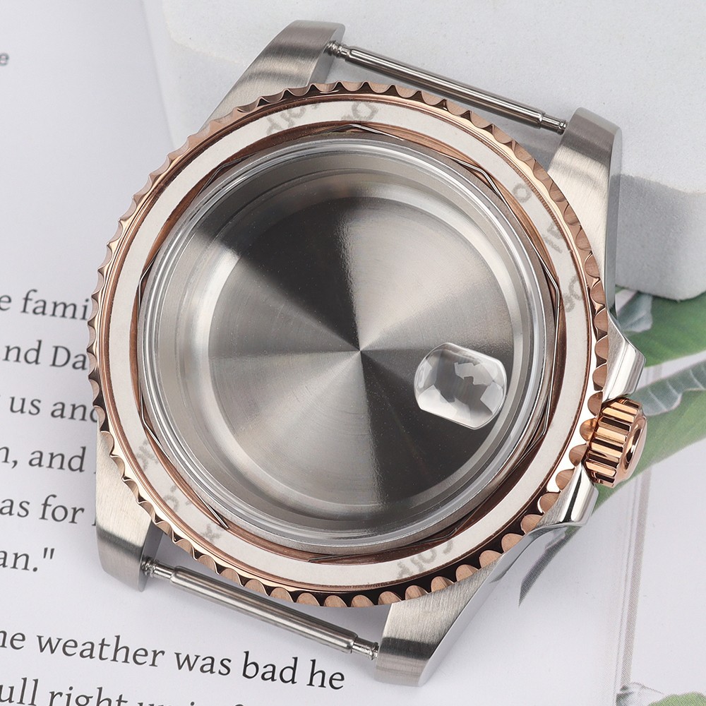 FEIYASHI Ceramic Bezel 40mm Retro Diver Watch Case Sapphire For Seiko NH35 NH36