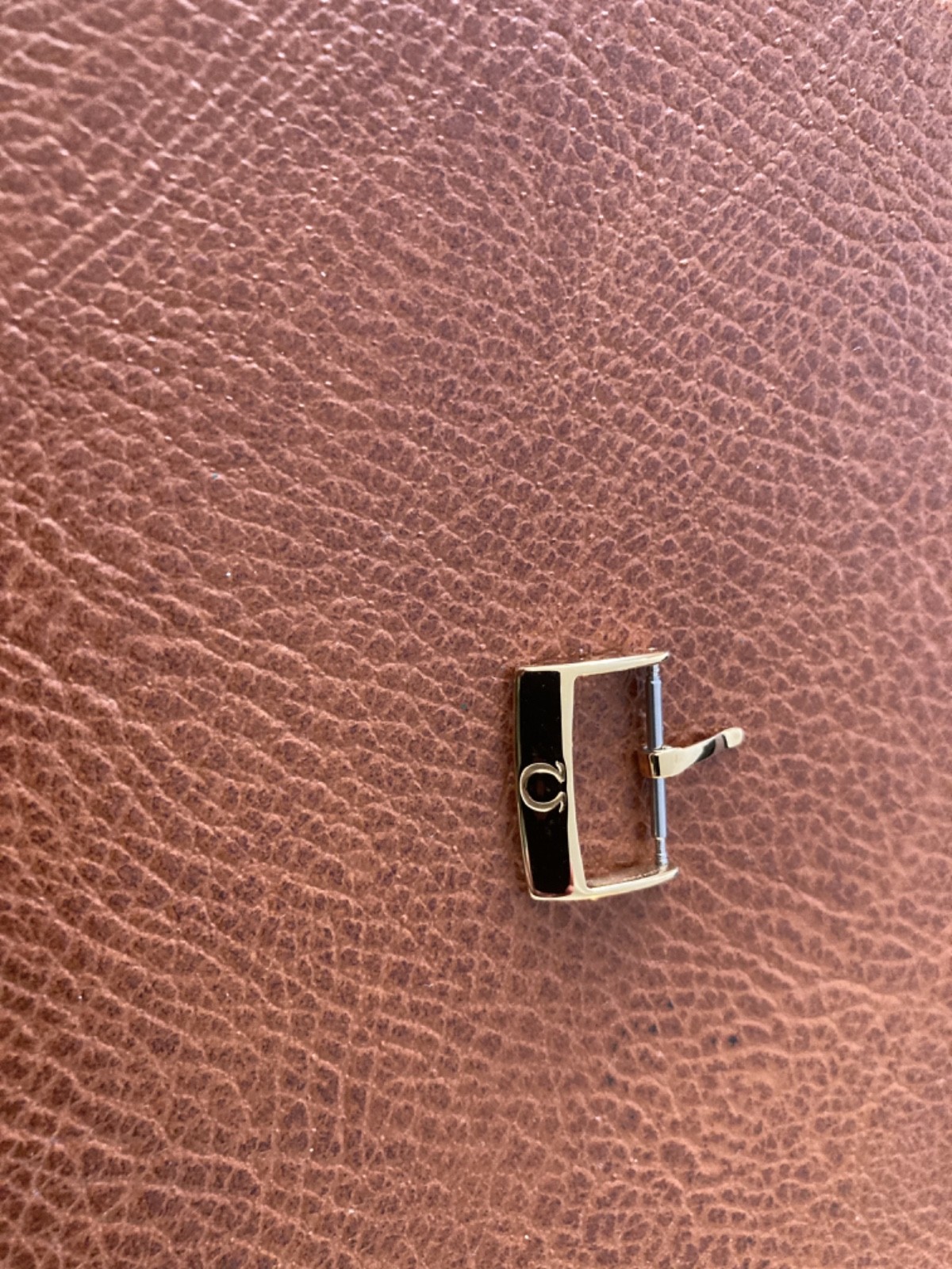 New 18mm OMEGA Stainless Steel Tang Buckle Gold Plated Polish 18 mm