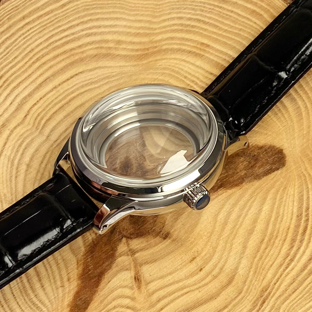 20BAR Dive Polished Watch Case Domed Sapphire 40mm Fit NH35A NH34 GMT Glass Back