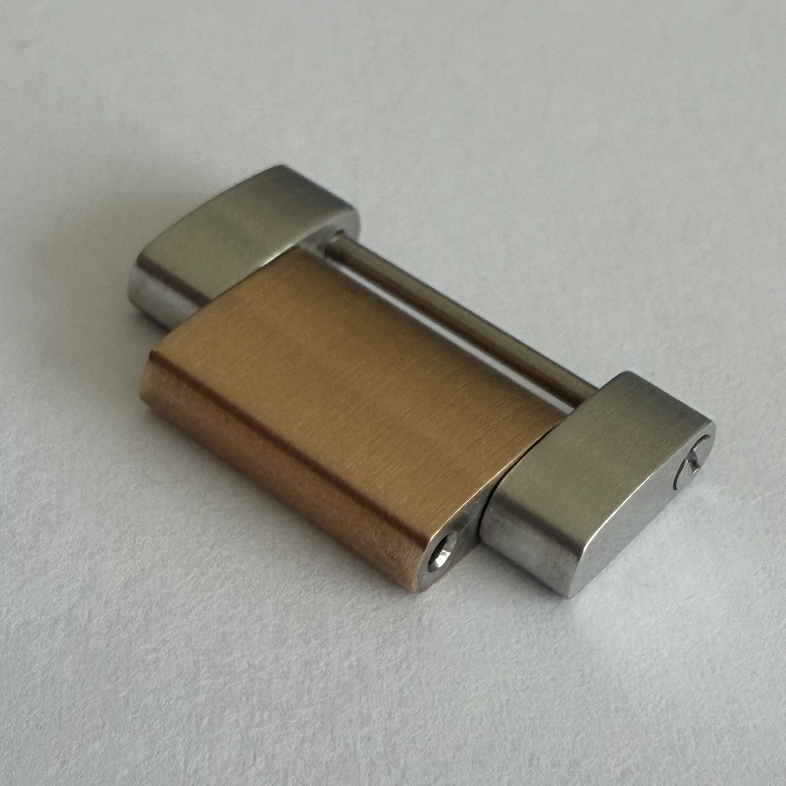 Genuine Omega Seamaster Steel & Rose Gold 18mm Bracelet Link