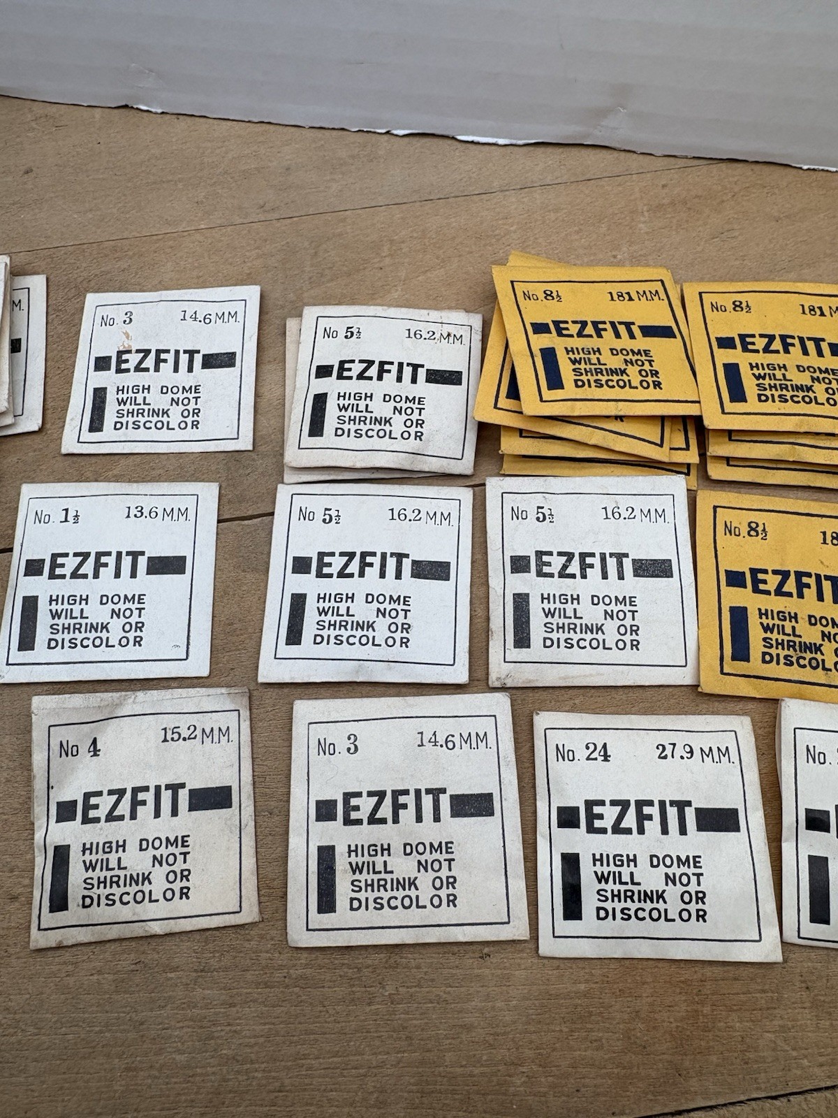 Vintage EZFIT High Dome Watch Crystals Large Mixed Lot No. 1/2 – No. 24