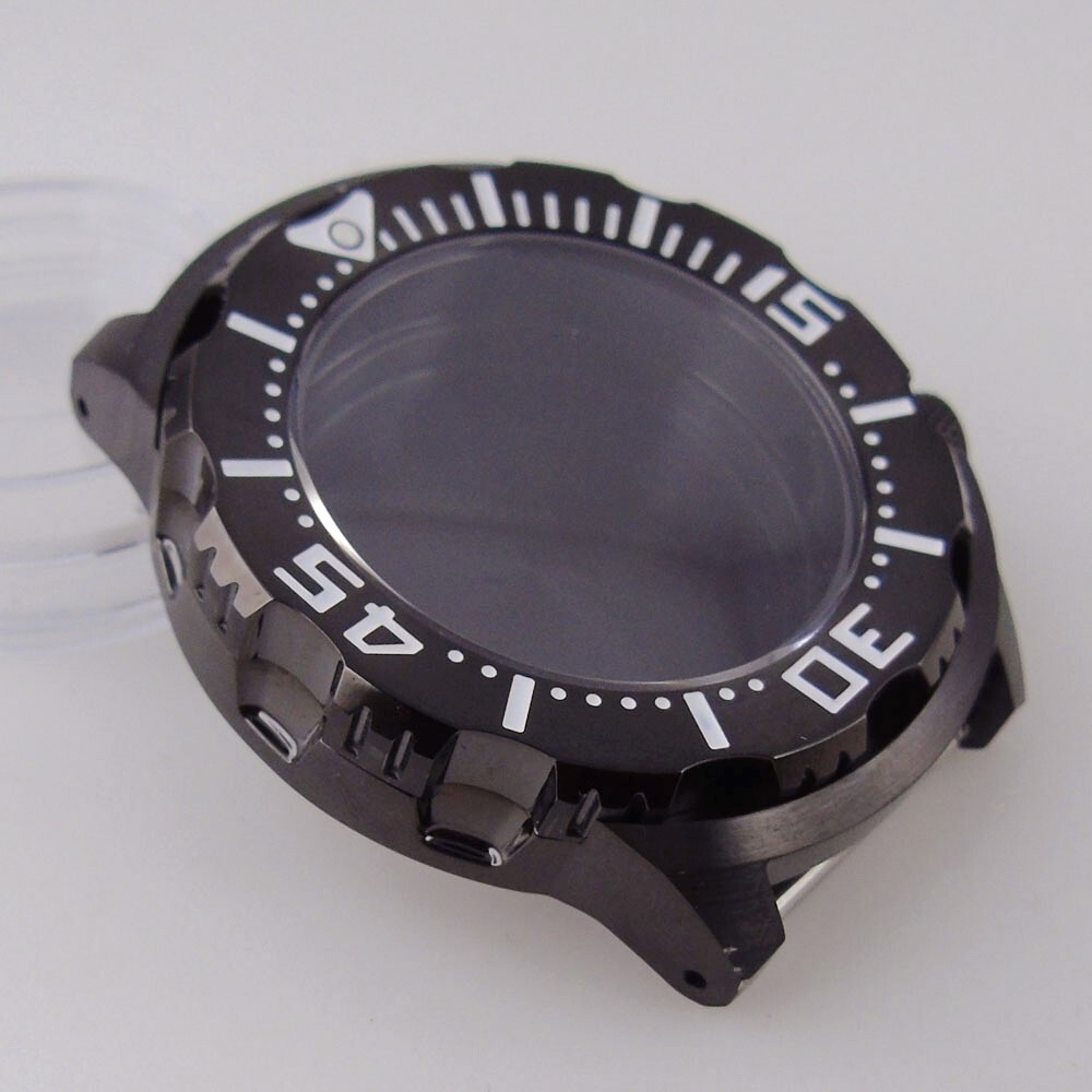 42mm Tandorio 200M Monster Watch Case Fit NH35A NH36A Sapphire Grass 3.8 o’clock