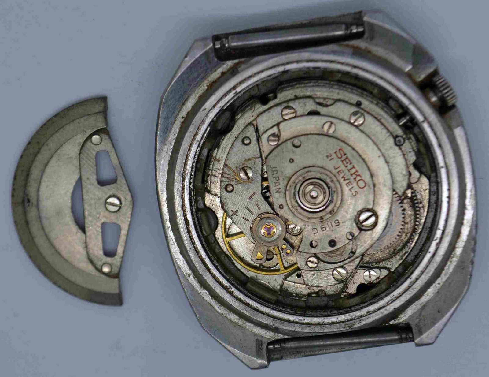 VTG SEIKO Steel Wristwatch. Ref: 6119-8580, Cal: 6119C. For Parts/Repairs