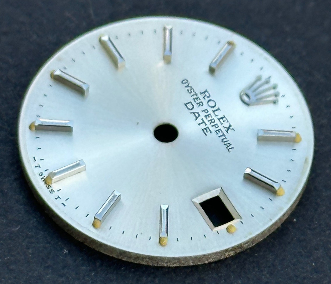 Vintage Rolex Oyster Perpertual Date Watch Dial For 26mm Case 6517 6519 6917